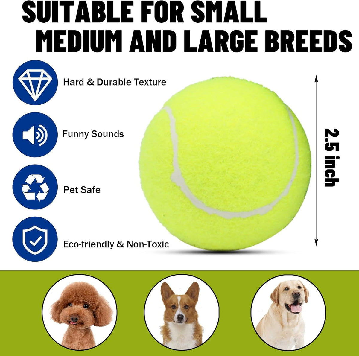 Magicorange Dog Tennis Balls - Multicolor / 40 Pack - image 2