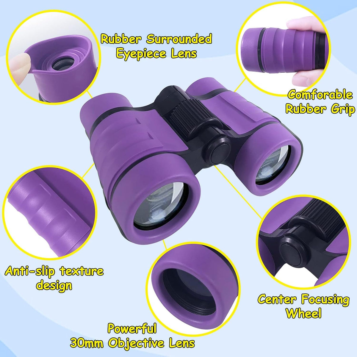 ESSENSON Binoculars for Kids - purple - image 2