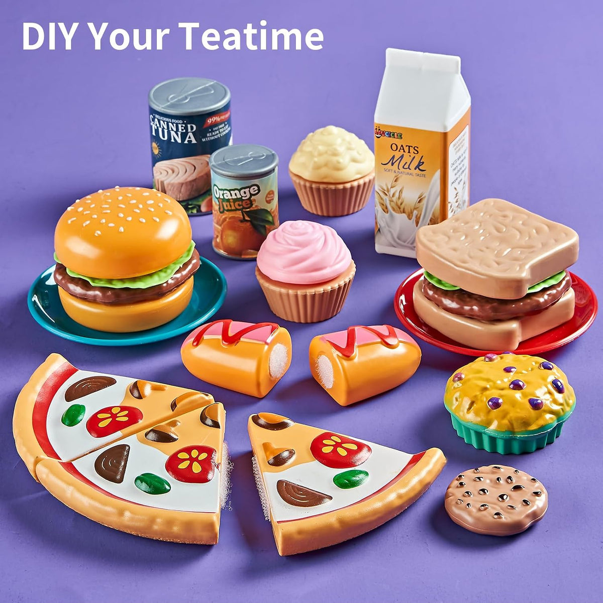 LAUGIGLE Pretend Play Food for Kids Kitchen - Bright Colors / 9.5 x 7 x 6 in - image 3