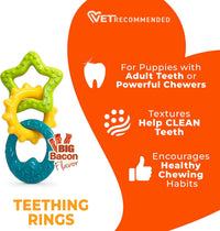 Nylabone Puppy Pacifier Chew Toy - Rings / Small - image 4