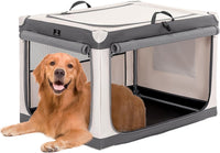 A 4 Pet 36-in Foldable Soft-Sided Dog Crate for Large Dogs – Essentials for Dogs - Grey / 36.0"L x 24.0"W x 23.0"H