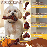 Dog Chew Toys for Aggressive Chewers, Indestructible Dog Toy for for Medium/Large Breed, Tough Nylon Teething Bone Toy to Keep Them Busy,Bacon and Real Beef Flavor (Beef Flavor, 1 Pack)