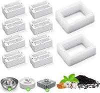 Cat Water Fountain Replacement Filter - 8 Filters & 2 Sponges