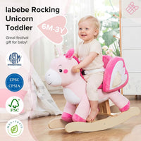 labebe, Baby Rocking Horse, Ride Unicorn - Pink Unicorn - image 4
