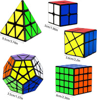 Speed Cube Set, 2x2, 4x4, Pyraminx, Pyramid, Megaminx - image 3