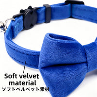 Cat Collar Breakaway with Bell and Removable Bow Tie Safety Buckle - Royal Blue - image 3