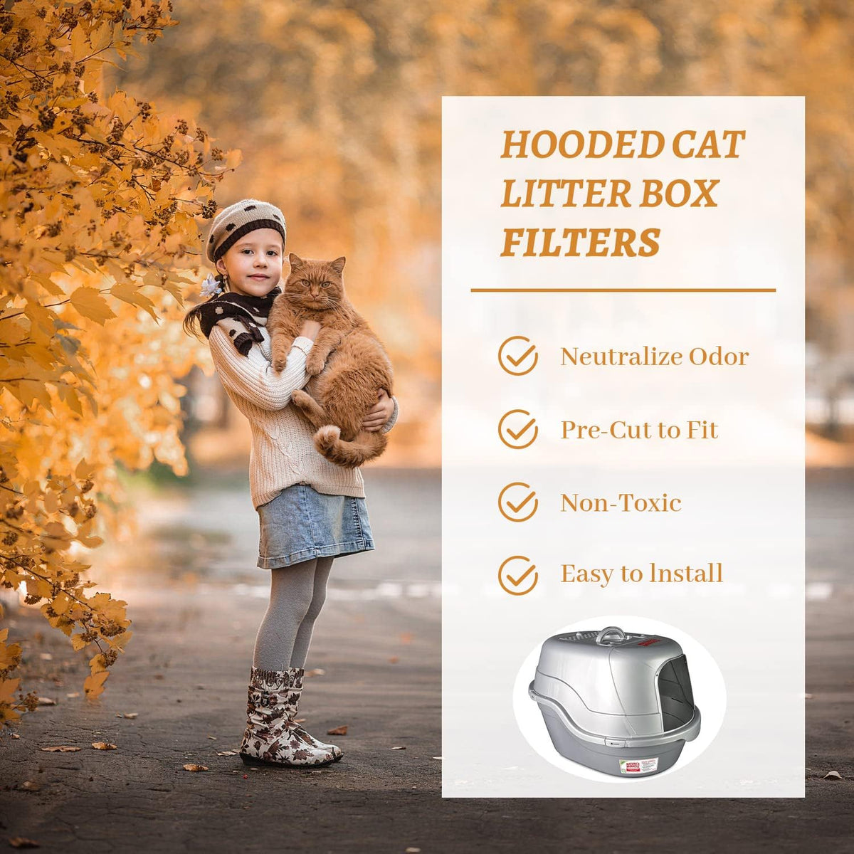 10 Pack Litter Box Carbon Filters Spare Activated Charcoal Filter - image 3