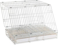 Pet Products Metal Portable Travel Vet Bird Parrot Carrier Cage Prevent Beaks Out White, 19-Inch by 12-Inch by 16-Inch