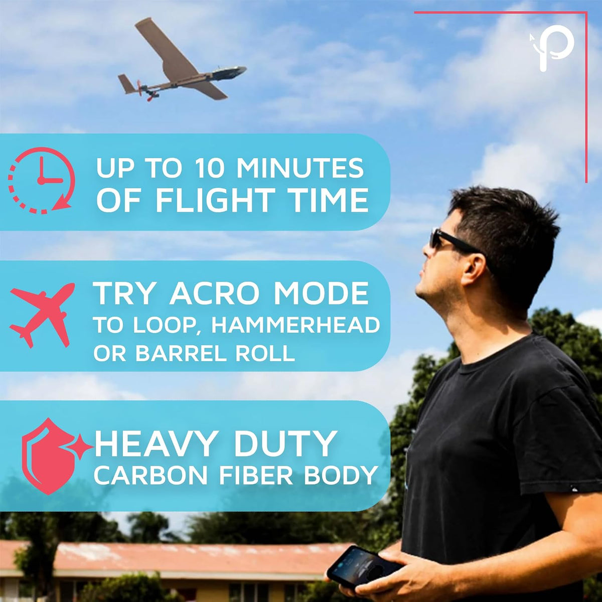 POWERUP 4.0 Dragon Paper Airplane Kit Smartphone App Controlled RC - Balsa Kit - image 2