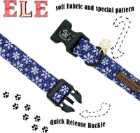 Elegant little tail Dog Collar - Snow / Large (Pack of 1) - image 4