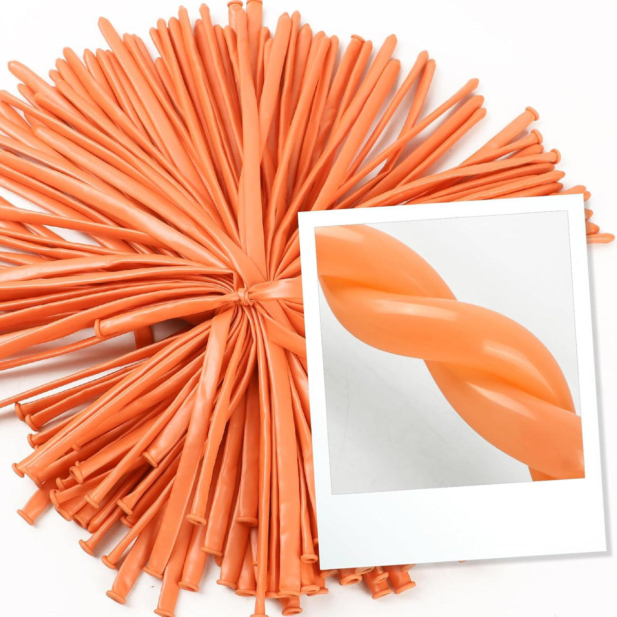 260 Balloons - Clear Long Balloons for Tying Balloon Arch & Balloon Ties – Fun for Kids & Family - Peach - image 2