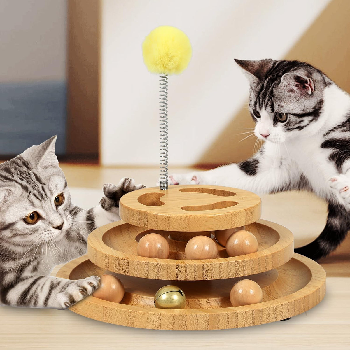 Cat Ball Track Toy, Kitty Toys Roller - Large - Plus