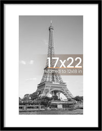 upsimples 50x70cm Puzzle Frame, Wall Decor Frames - Black / 17x22