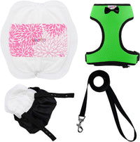 Adjustable Chicken Harness Diaper - Large / Green