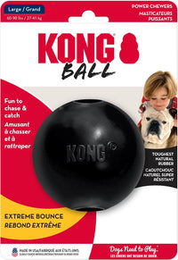 KONG Extreme Ball with Hole, Fetch Toy, Black - Large - image 3