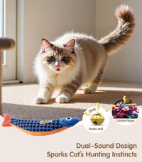 PetBusy Cat Toys with [5000 mg A+Natural Catnip & Silvervine] Kicker - Blue+Yellow+Pink - image 3