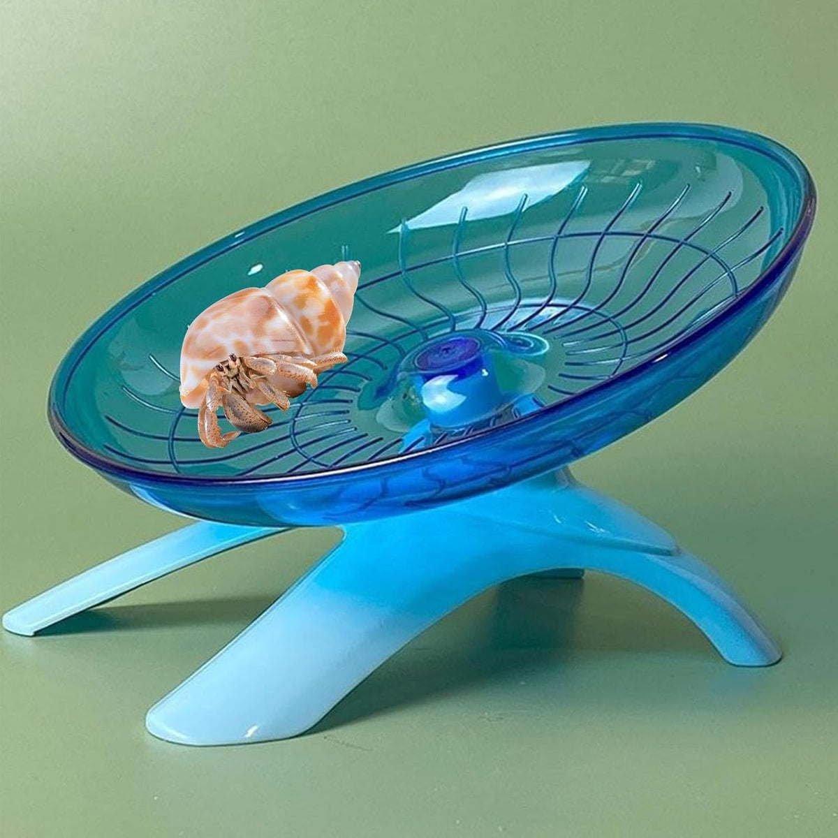 Hermit Crabs Wheel Toy, Hamster Running Wheel Toys - Large / Blue - image 2