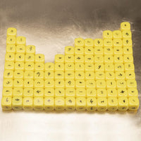 22MM Rounded Blank Six Sided Dice Lianshi Teaching Created Sesources - 100Pcs / Yellow - image 3