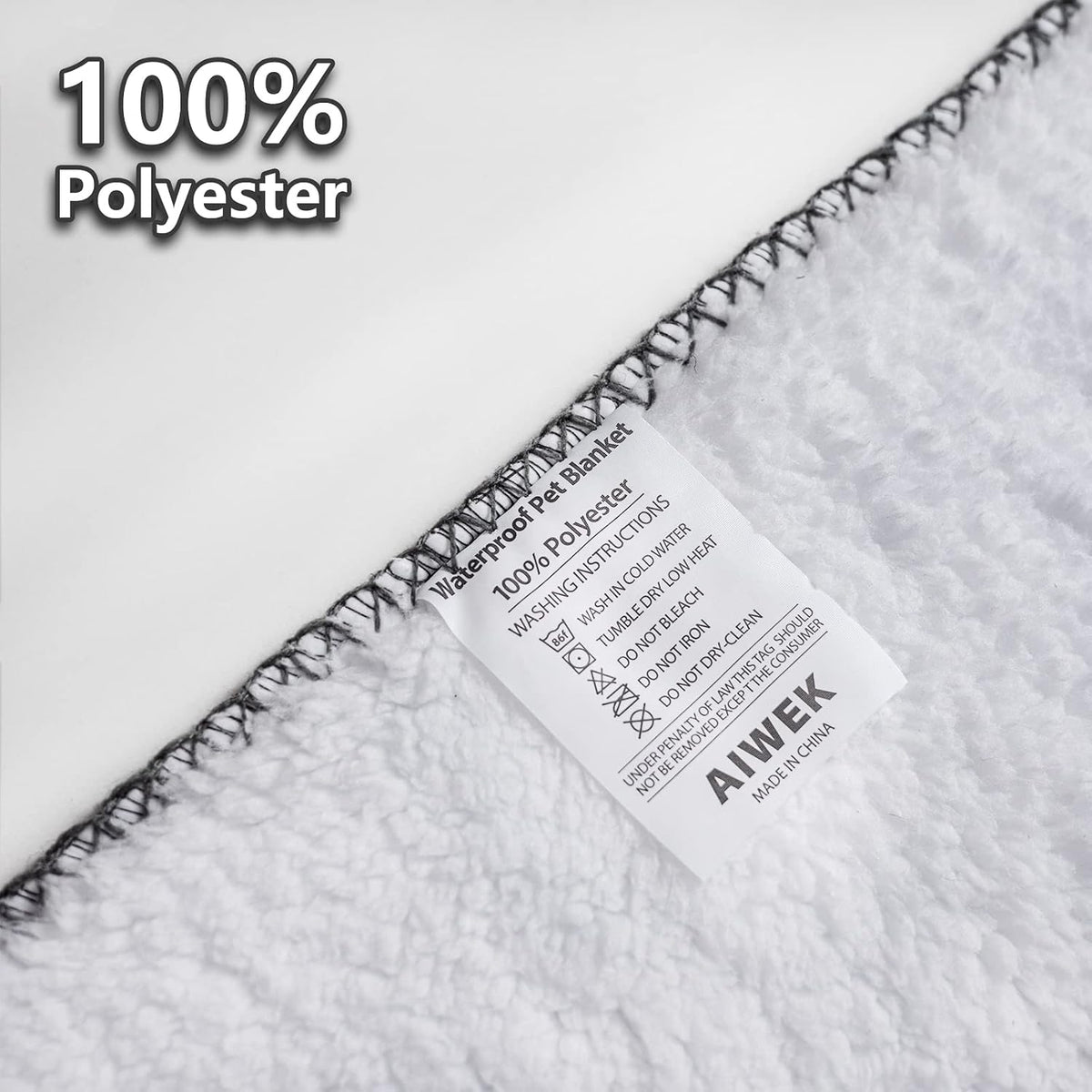 Waterproof Dog Blanket 60x50 Inches - Grey-paw / X-Large (60x80) - image 4