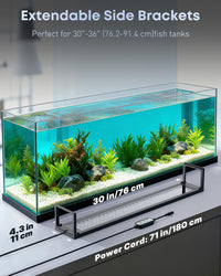 Pawfly Aquarium Light for Plants, 42 W Bluetooth Fish Tank Light - App control / 30" to 36" - image 2