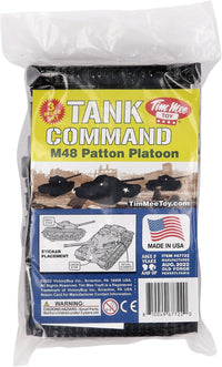 TimMee Toy Tanks for Plastic Army Men, OD Green WW2 3pc - Black - image 4