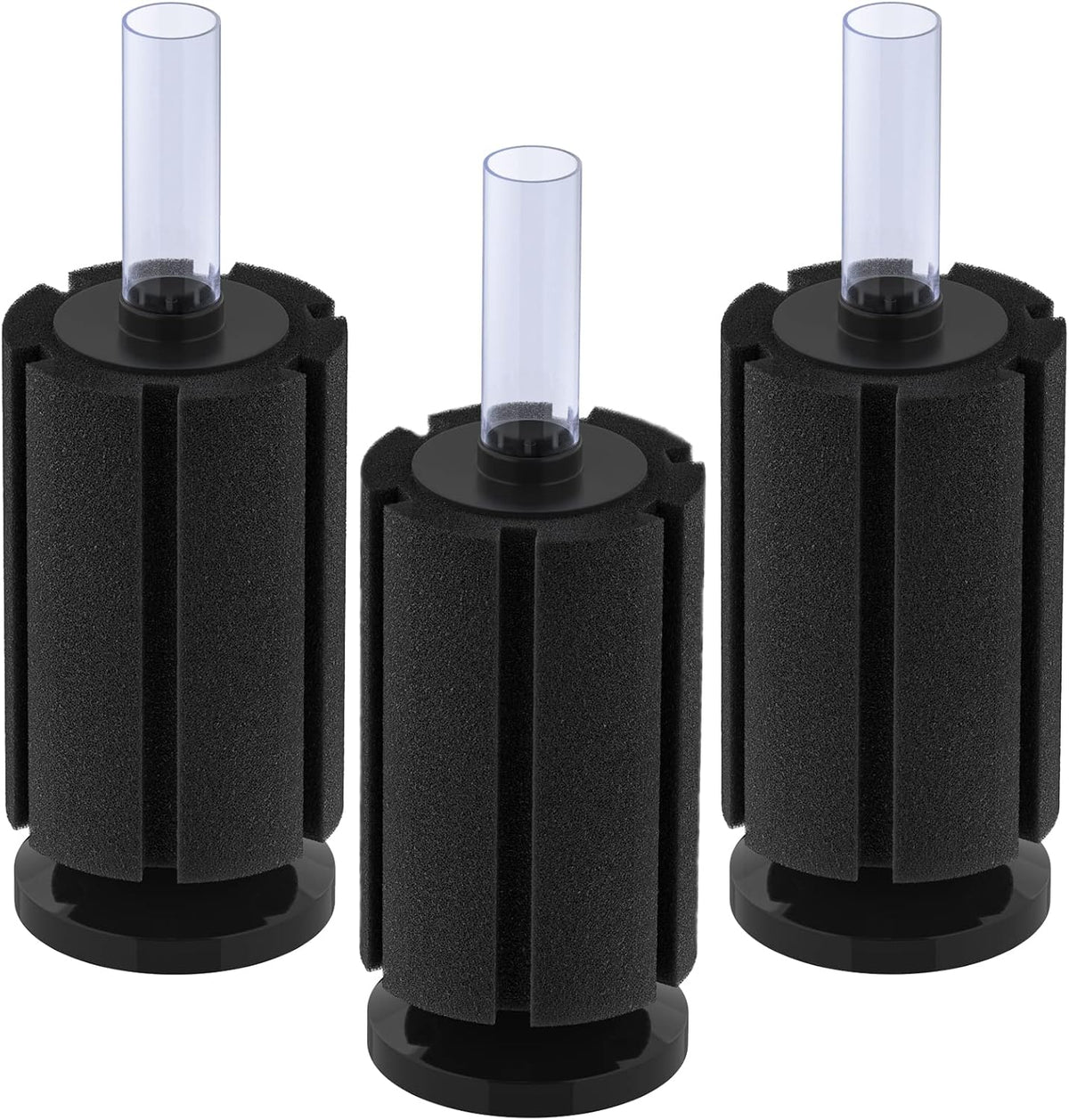 Pawfly 3 Pack Aquarium Sponge Filter Quiet Betta Fry Shrimp and Small - Up to 20Gal