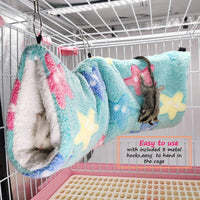 LEFTSTARER Guinea Pig Accessories Sugar Glider Cage Accessories - green-star / Star - image 2