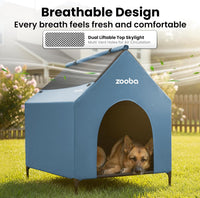 Zooba Large Dog House Outdoor - Blue / X-Large: 48 inch - image 2