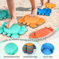 TOPNEW crab balance stepping stones for kids in bright colors, set of 6 - view 26