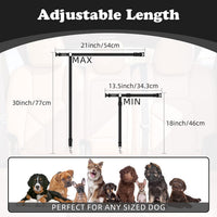2 Pack Dog Seat Belt for Car, Headrest Restraint Safety Leads – Essentials for Dogs - Black / Not elastic - image 4