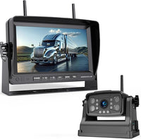 Magnetic Wireless RV Backup Camera System: 7" HD 1080P DVR Monitor with Rear Camera, DVR Monitor & IR Night Vision, Portable Rechargeable Camera for RV/Trailer/Fifth Wheels/Camper BC701