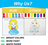 ALNETI Paint with Water Coloring Books for Toddlers - FOR GIRLS / Art Paper - image 4
