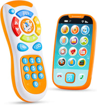 JOYIN Kids Learning Phone and Remote Toy - White Phone and Remote Toy with Horse
