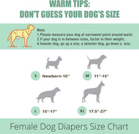 wegreeco Dog Diapers Female - Medium (Pack of 3) / Yellow, Green, Pink - image 3