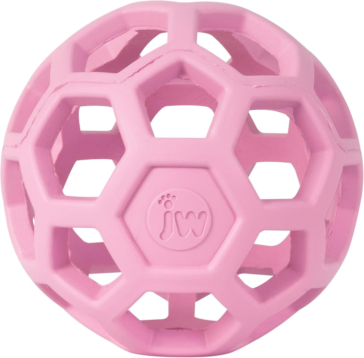 JW Pet HOL-ee Roller Dog Puzzle Ball, Large 5.5in - Pink / Small