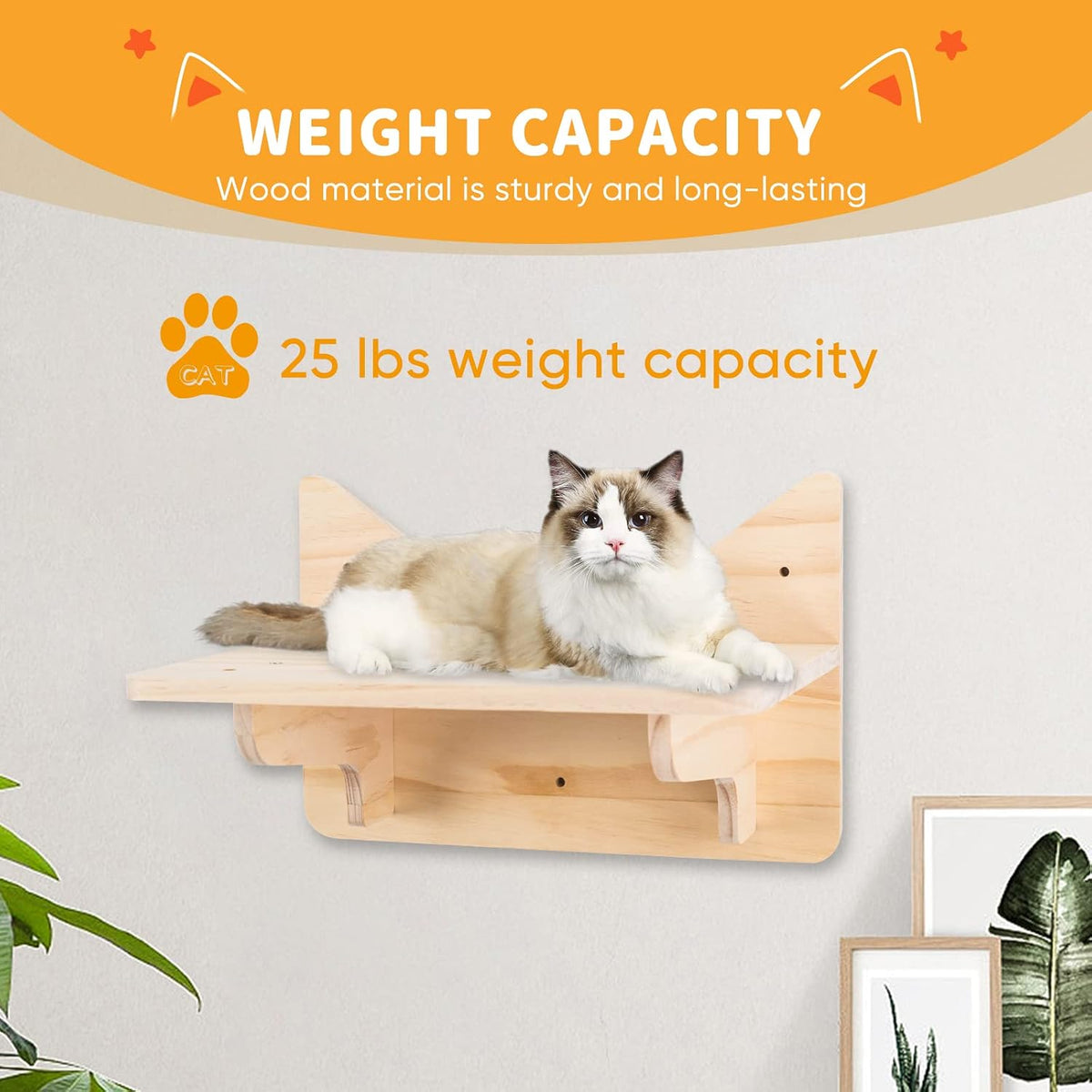 NOVGOBHOT Cat Wall Shelves for Large Cats - 9 PCS - image 3