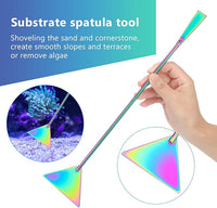 4 in 1 Quarium Aquascape Tools Kits, Anti-Rust Stainless Steel Aquatic Plant Aquascaping Tweezers, Scissors, Spatula for Aquarium Tank Cleaning Fish Tank Aquascape Tools Sets