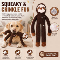 15" Squeaky Platypus Dog Toy, Plush Interactive Toy for Dogs – Essentials for Dogs - monkey - image 2