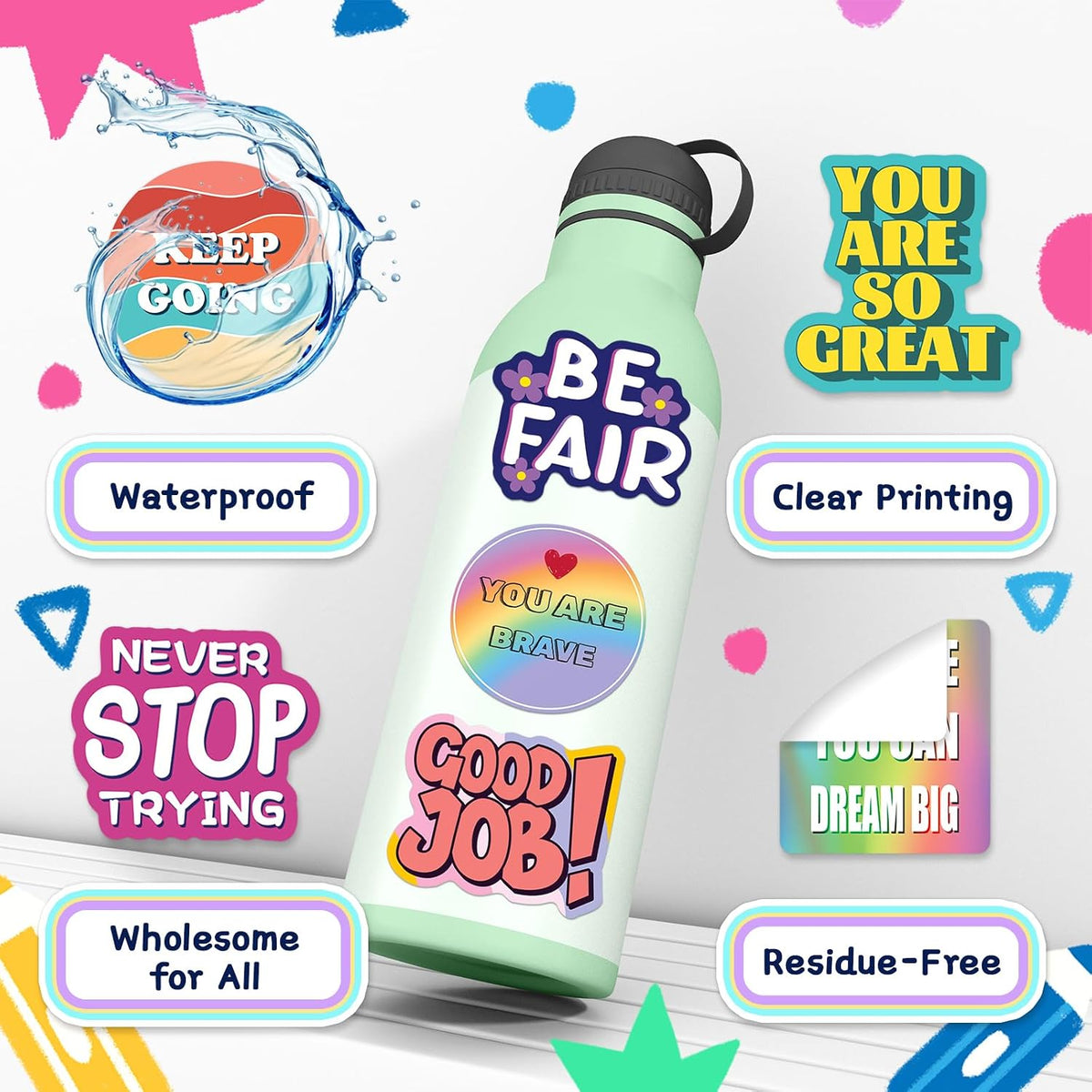 200PCS Motivational Stickers - image 4