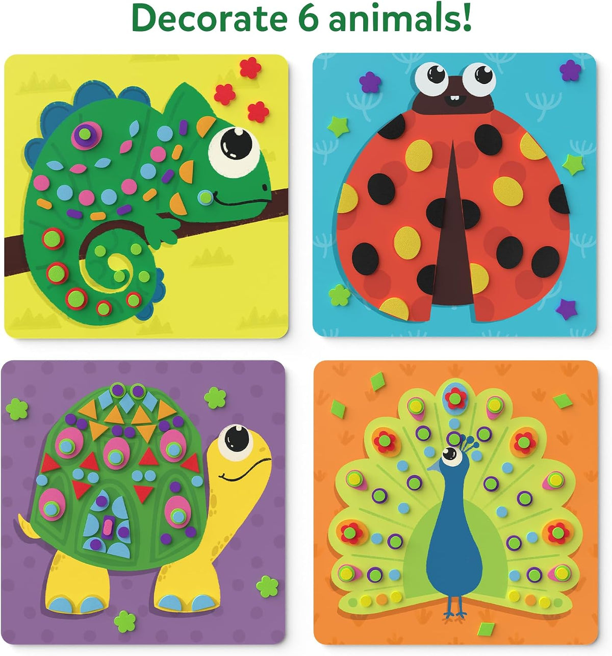Skillmatics Fun with Foam Sticker Art, Animals, Craft Kit - 2. Animals - image 4