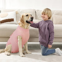 Kuoser Dog Surgery Suit Female Spay, Dog Recovery Suit Male Neuter, Puppy Clothes Onesie for Surgery Anti Licking Abdominal Wounds Pet Surgical Recovery Bodysuit Shirt, Substitute E-Collar & Cone