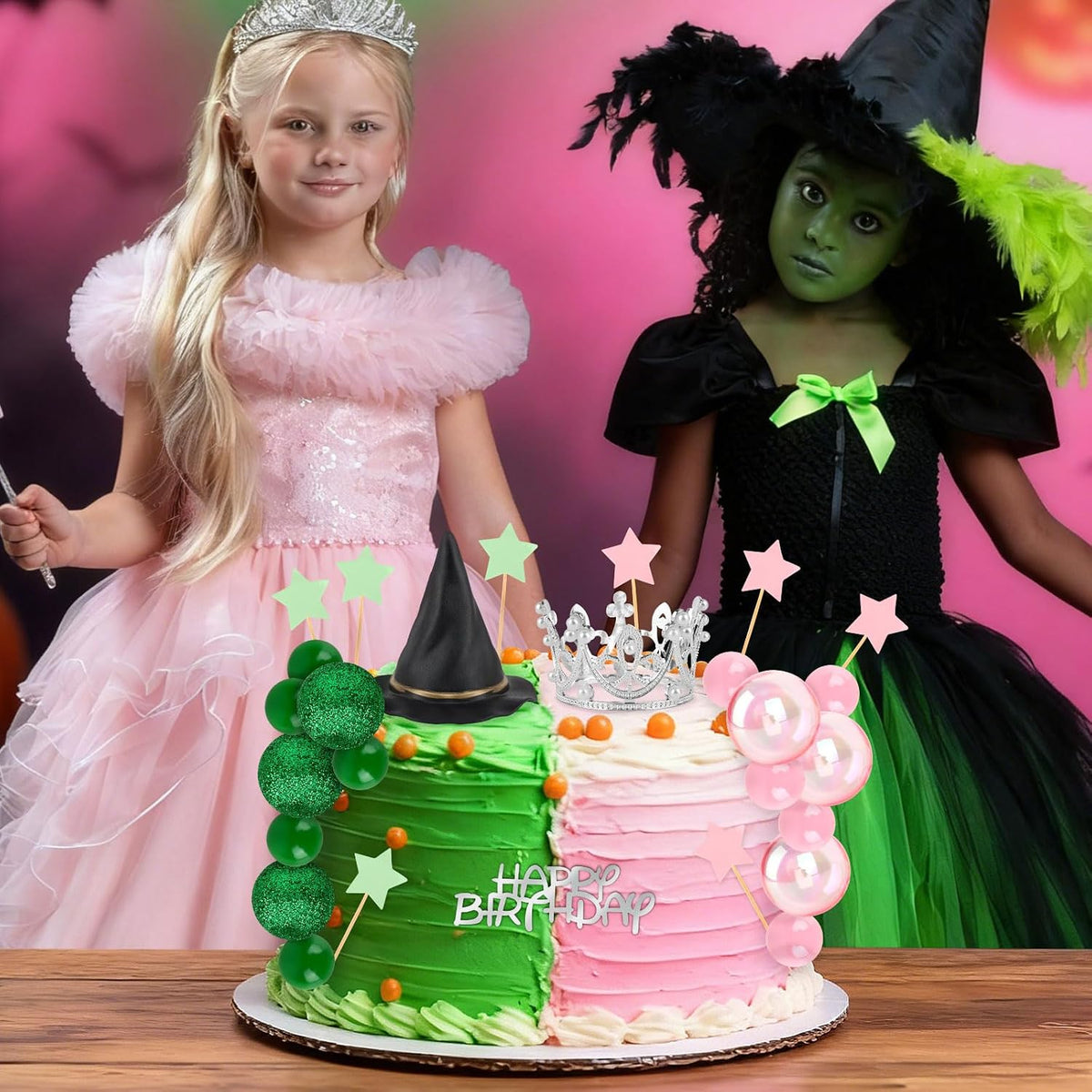 Hooqict 43 piece Halloween cake topper set with sign, tombstone, skulls, trees and spiders - view 22