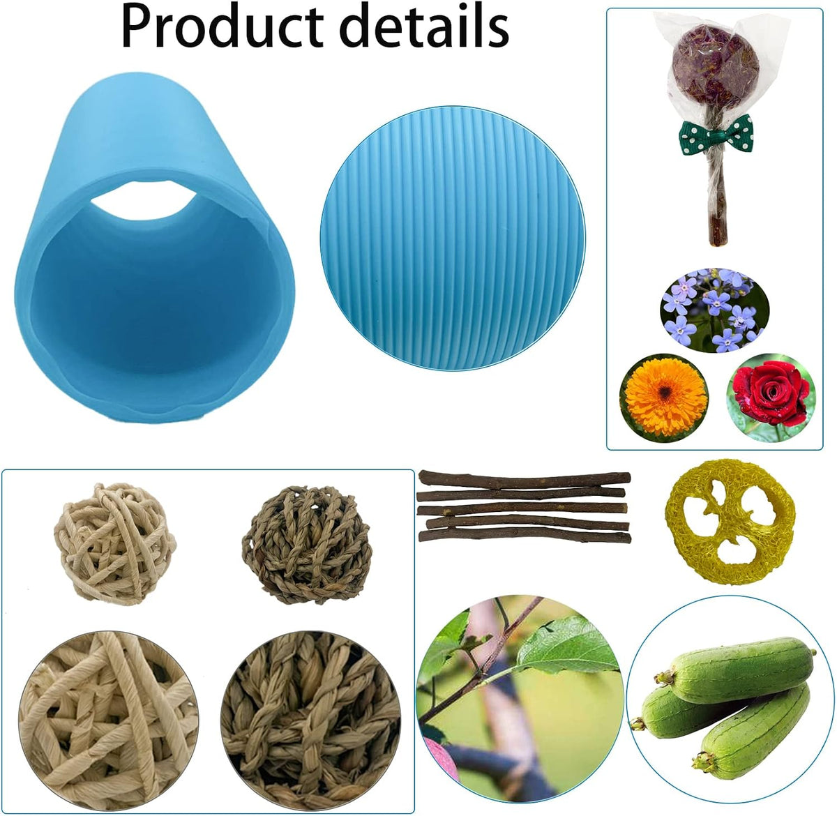 Plastic Hamster Tunnels, Small Animal Tubes - 【Blue】 / 【1 PCS】 - image 3