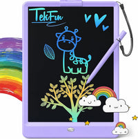 TEKFUN LCD Writing Tablet for Kids, Mess Free Doodle Board - Purple / 10 inch