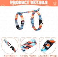 2 Pack Cat Harness and Leash with Collar Set - Bohemia - image 3