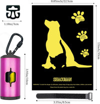 Metal Dog Poop Bag Holder 2-Pack w/Leash Clip - Pink / 1 Holder 15 Bags - image 4