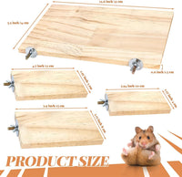 4-Size Wooden Bird Platforms and Corner Perches for Cages – Essentials for Birds - image 2