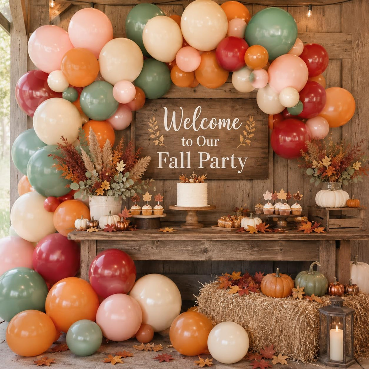 Pastel Balloons Whimsical Christmas Rainbow Colorful Birthday Balloon – Fun for Kids & Family - Brown Orange Dusty Pink - image 3