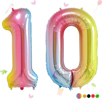 40 Inch Gold Number 1 Balloon - Color Balloon / 40 Inch Number 10