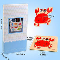 8pcs Wooden Puzzles for Toddlers 1-3, Toddler Puzzles Ages 2-4 – Fun for Kids & Family - Marine Animals - image 2